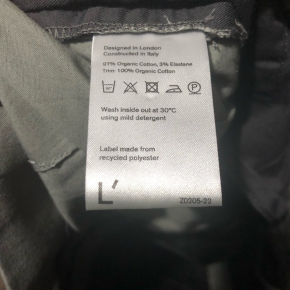 L'estrange London Pants Men's Medium Gray The 24 Hour Trouser Stretchy Casual - Picture 4 of 6